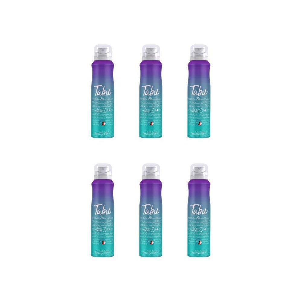 Desodorante Aero Tabu 150Ml Antitr Zen - Kit Com 6Un