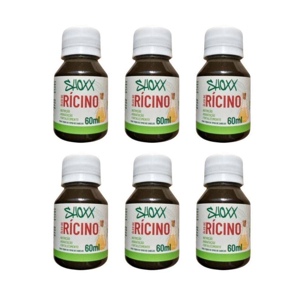 Oleo De Ricino Shoxx 60Ml - Kit Com 6Un