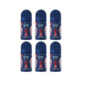 Desodorante Roll-On Nivea 50Ml Masc Dry Impact - Kit Com 6Un