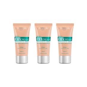 Base Loreal Bb Cream 30Ml Matte Cor Media-Kit C/3Un