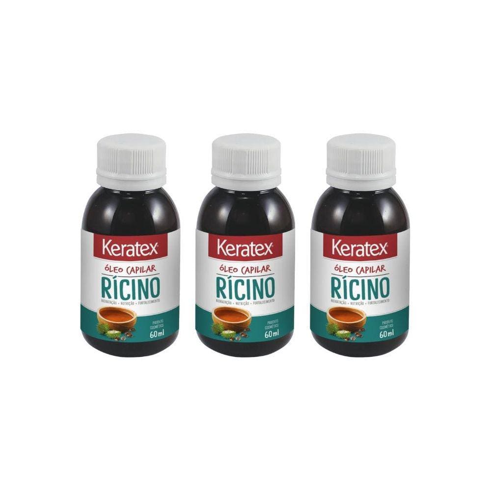 Oleo Capilar Fixed Keratex Ricino 60Ml-Kit C/3Un