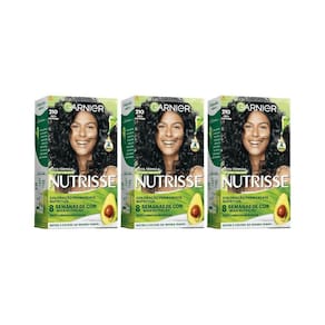 Coloraçao Nutrisse 210 Preto Azulado-Kit C/3Un