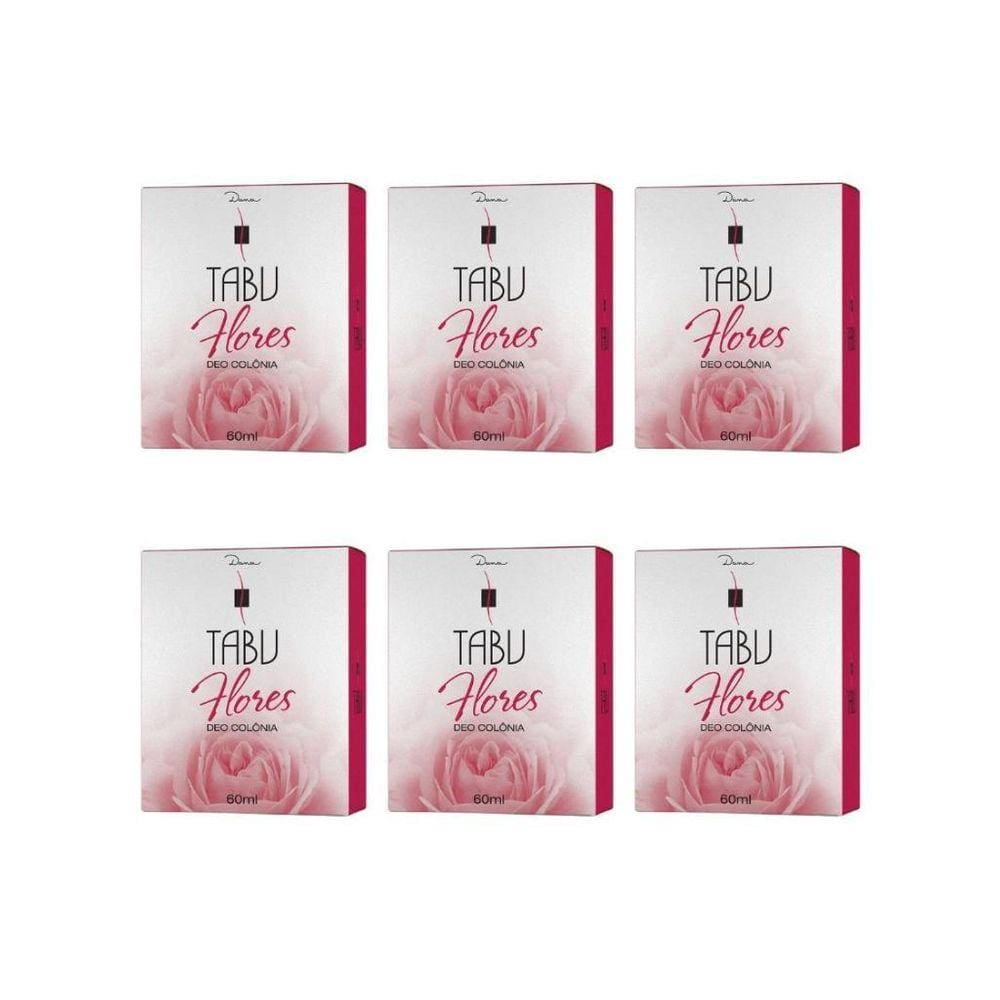 Colonia Tabu 60Ml Flores - Kit Com 6Un