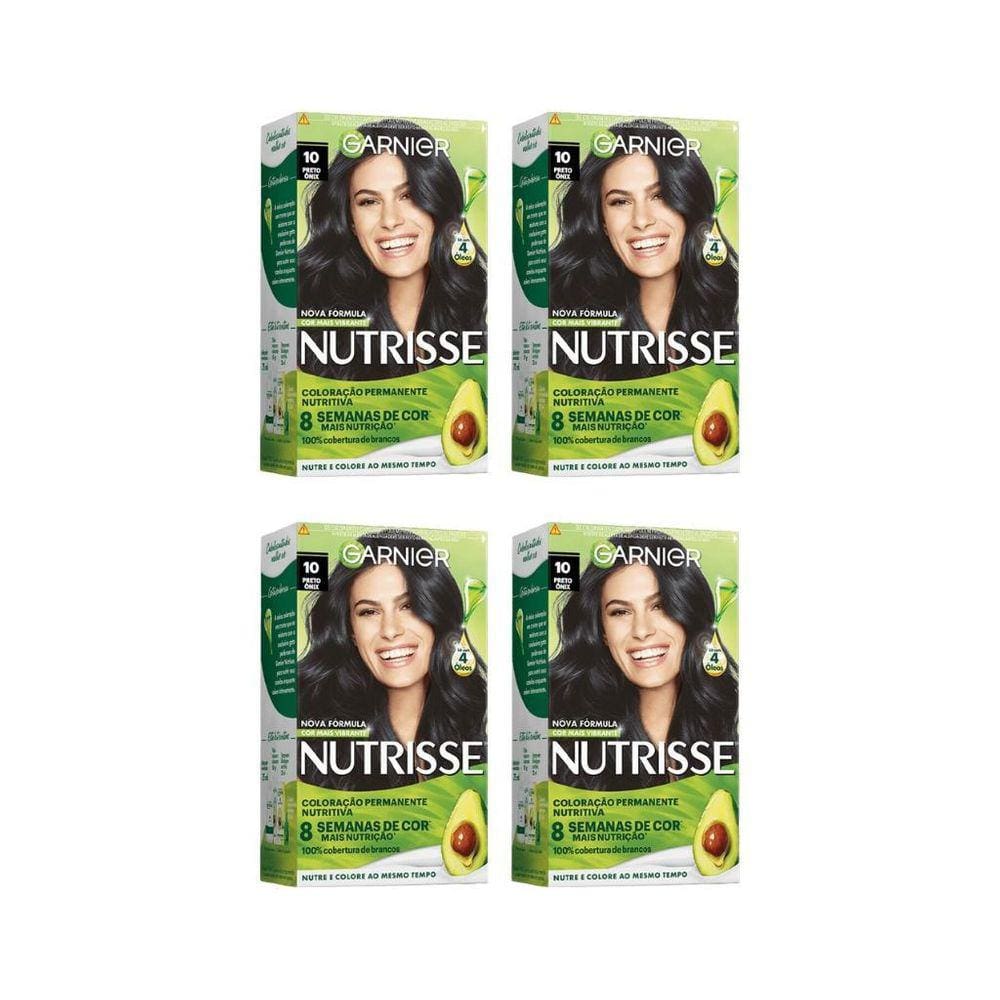 Coloraçao Nutrisse 10 Preto-Kit C/4Un