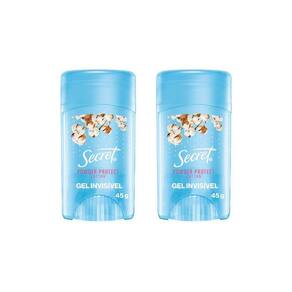 Desodorante Secret Clear Gel Cotton 45G - Kit Com 2Un