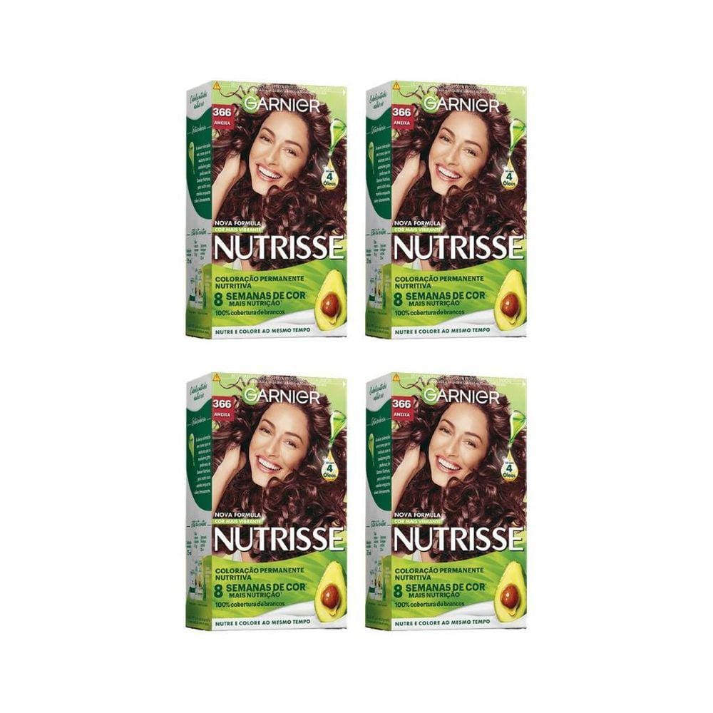 Coloraçao Nutrisse 366 Acaju Purpura-Kit C/4Un