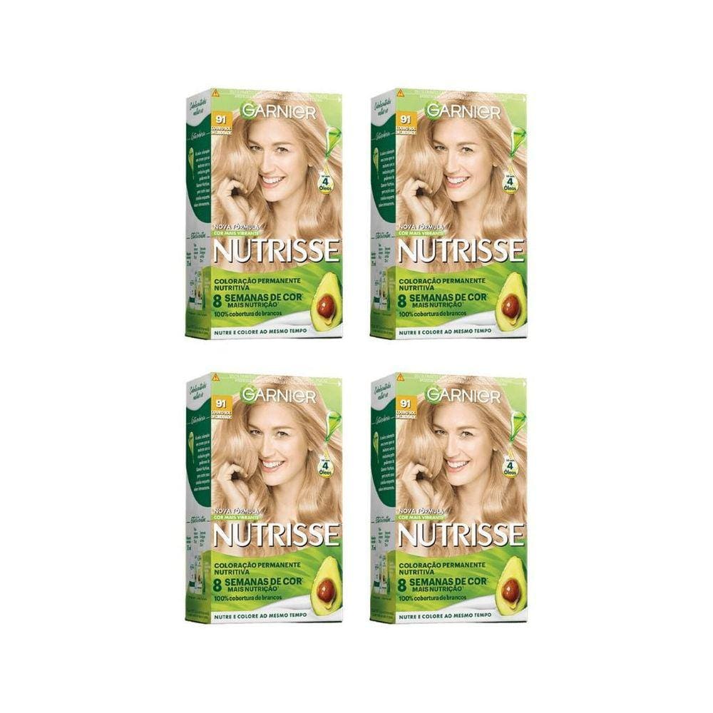 Coloraçao Nutrisse 91 Louro Sol Da Liberdade-Kit C/4Un