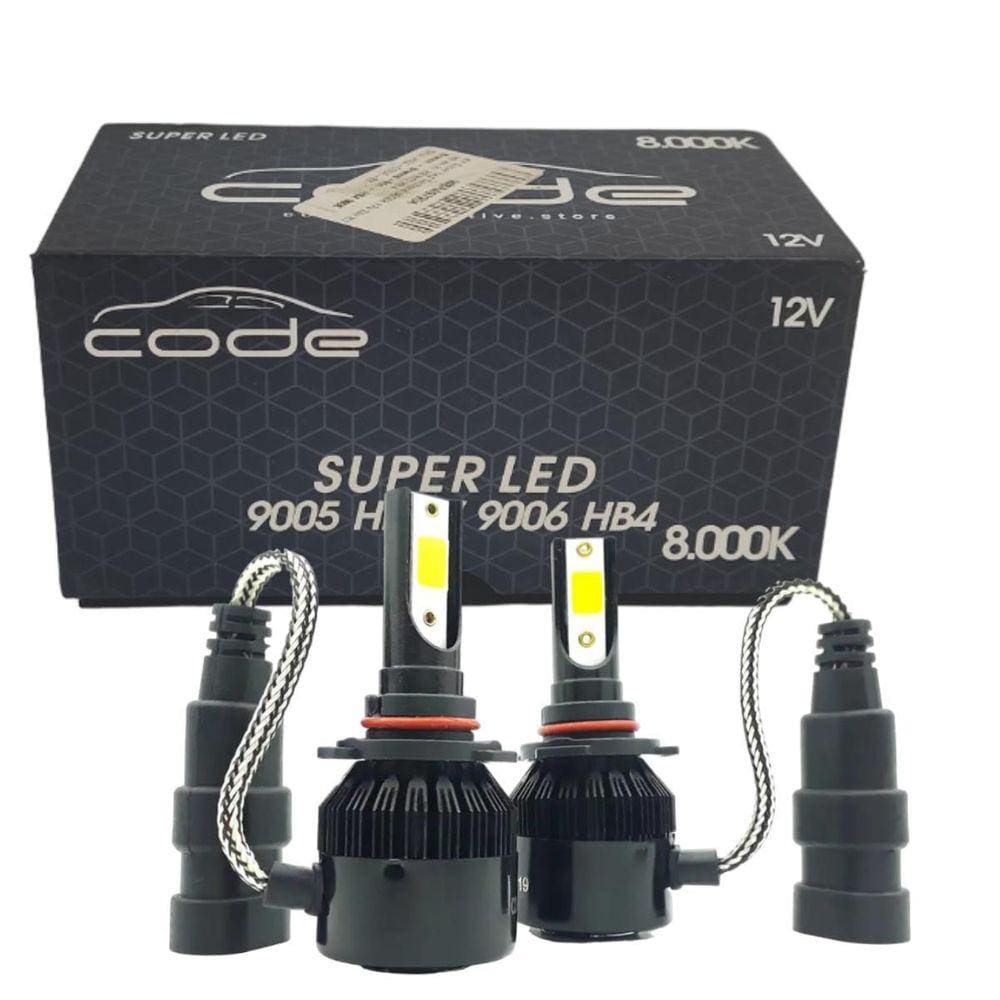 Super Led Code 8000K 12V Hb3 Hb4 8000K