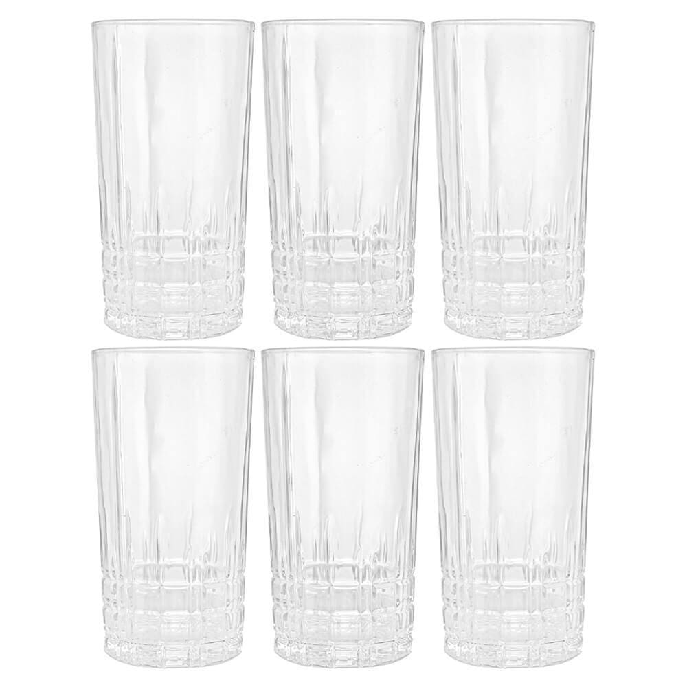Jogo de Copos de Cristal Transparente Calcutá 370ml 6 peças - Lyor