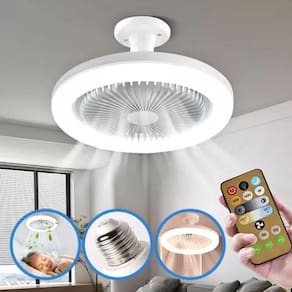 Ventilador De Teto Médio Com Luz Led