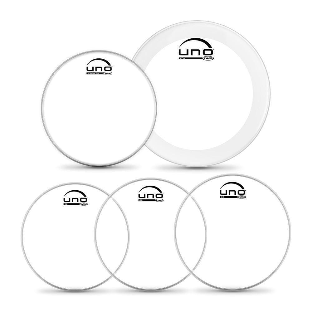 Kit De Peles Fusion Uno By Evans G2 Transparente Upg2clf22 [f035]