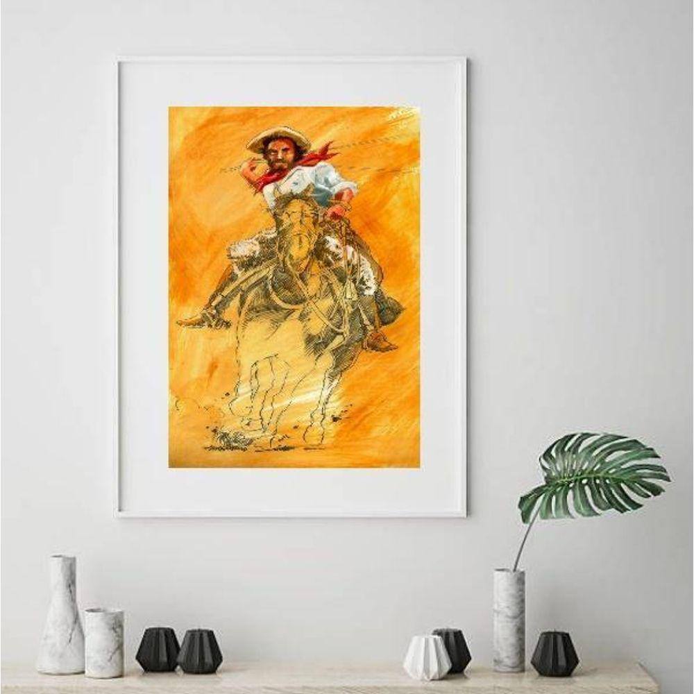 Quadro Boiadeiro Umbanda - 60X48Cm