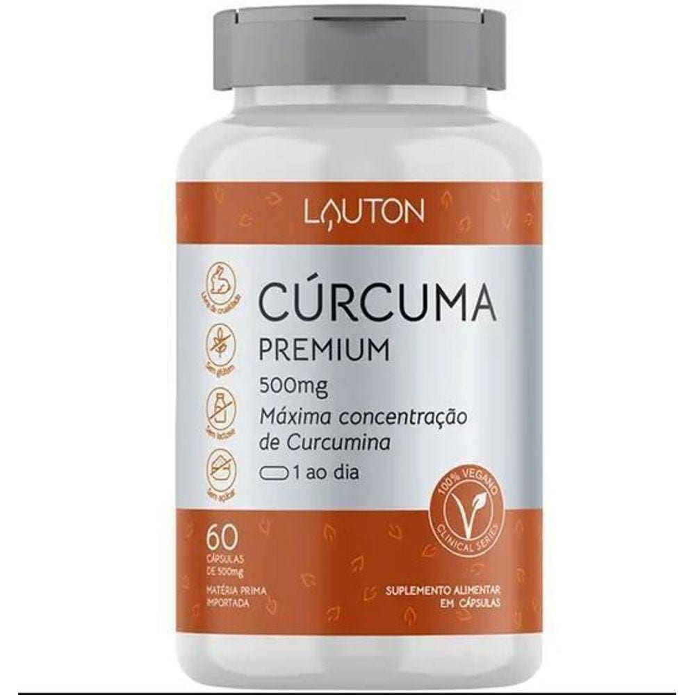 Cúrcuma Curcumina 130Mg - Pote Com 60 Cápsulas