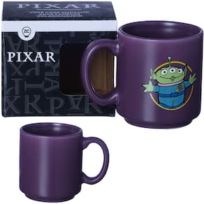 Mini Caneca Remix Et Etezinho Roxa Café Expresso Empilhável Cerâmica 100ML Oficial Toy Story Disney Pixar