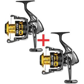 Kit 2 Molinete Marine Sports Elite 1000 Fd 5.1:1 Gold