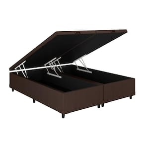 Cama Box Baú King Universal Courano Brown (186x198x35) - Costa Rica