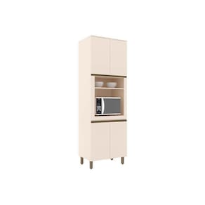 Paneleiro De Cozinha Connect Torre Quente C-1 Forno E 4 Portas 71x220cm Off White - Henn