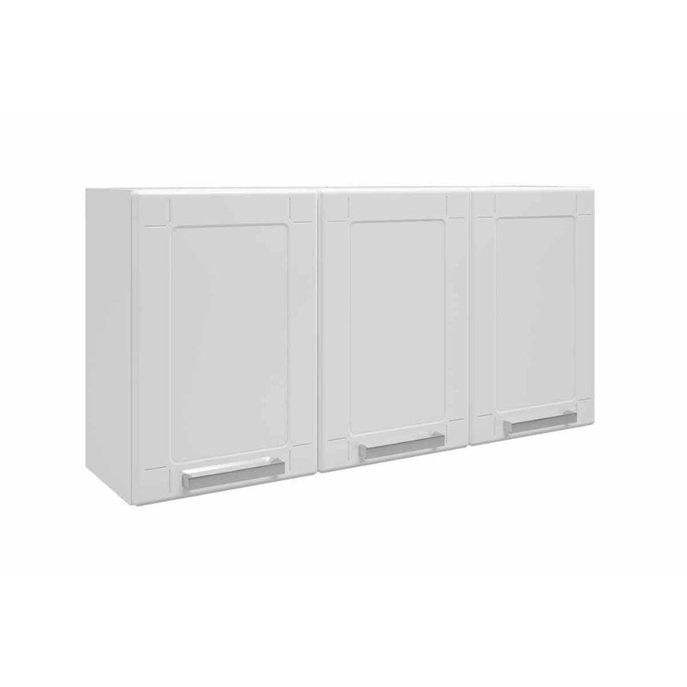Armário Aéreo P- Cozinha Múltipla 6009 C- 3 Portas 105cm Branco - Bertolini