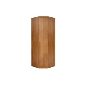 Guarda Roupa Closet De Quarto Canto Oblíquo Rizon C- 1 Porta Freijo Cumaru - Novo Horizonte