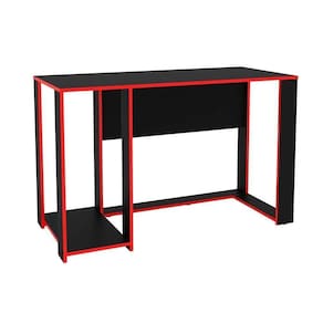 Mesa De Computador Gamer Singapura Preto vermelho - Politorno
