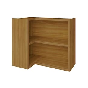 Armário Aéreo P- Cozinha Baronesa Canto Reto 2 Nichos 93cm Freijó - Nesher