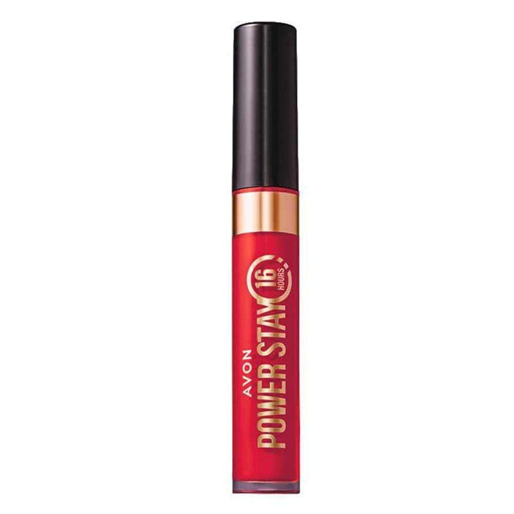 Avon Batom Líquido Power Stay Vermelho Mais Quente - 6Ml