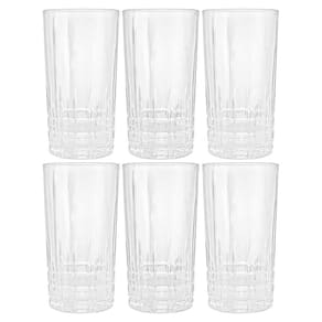 Jogo Copos Cristal Transparente Calcutá 370Ml 6 Peças Lyor