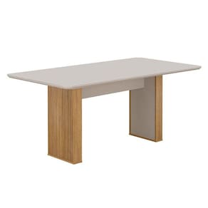 Mesa de Jantar Júlia 180x90cm Cinamomo Off White - Valdemóveis