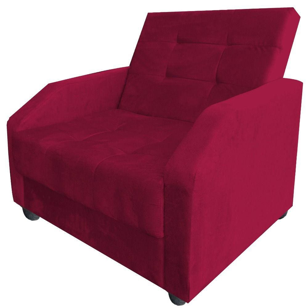 Poltrona Raquel Plus Size Vermelho