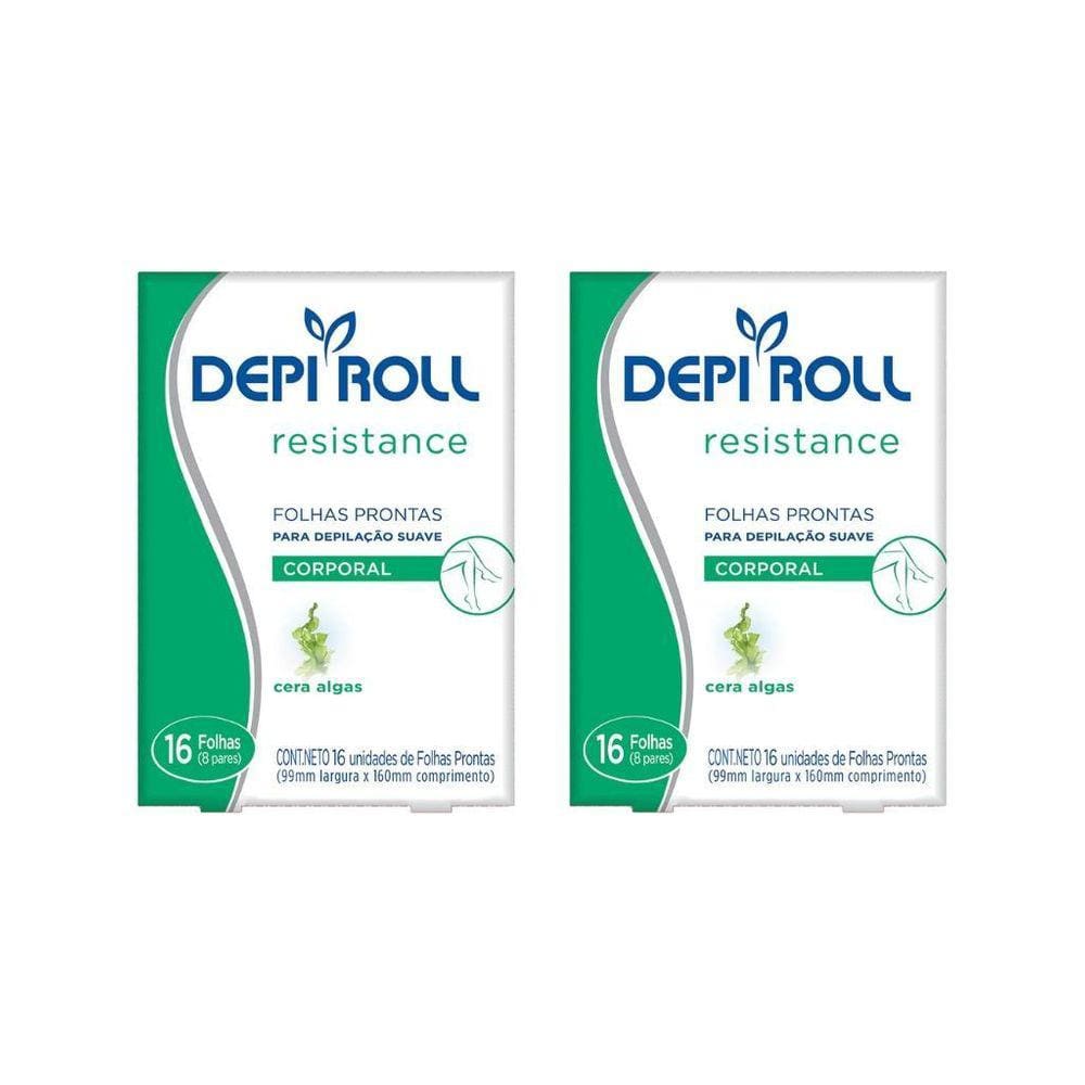 Depilatorio Depiroll Folha Corporal Com 16Un Algas - 2Un