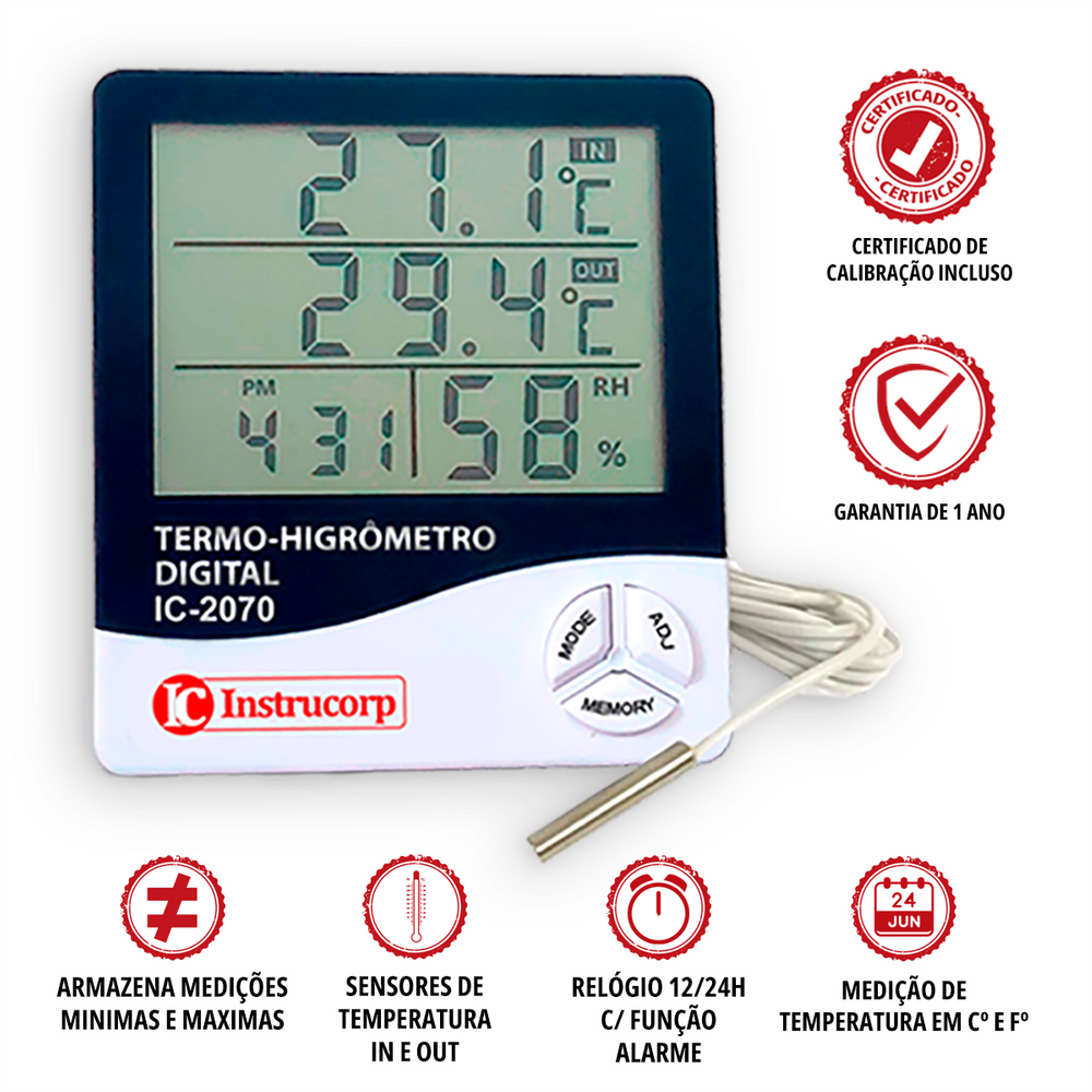 Termohigrômetro Digital