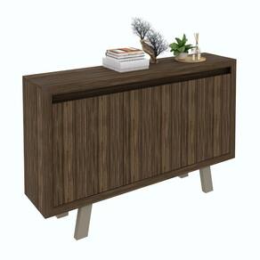 Balcão Escritório com 3 portas Multimóveis CR25028 Nogal/Fen