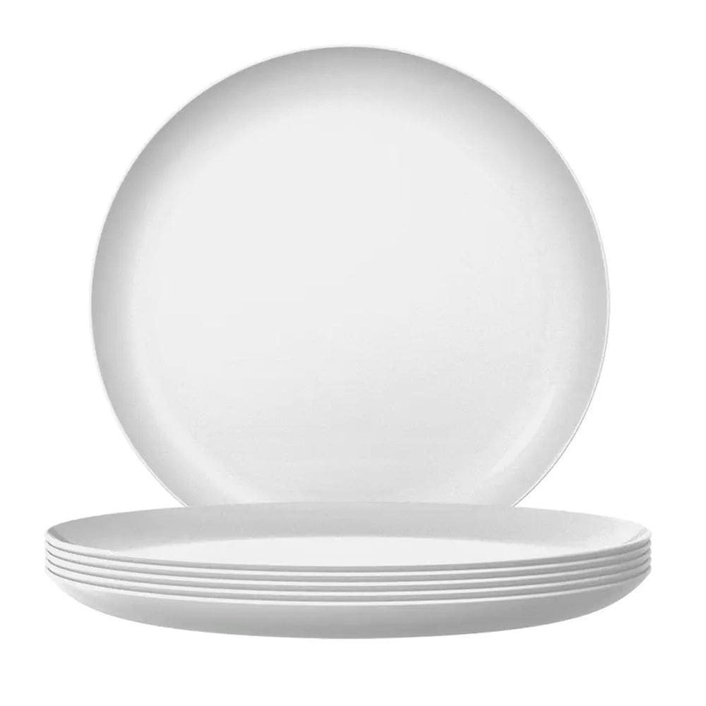 Prato Raso De Vidro Opaline 27Cm Blanc 6 Unidades - Nadir