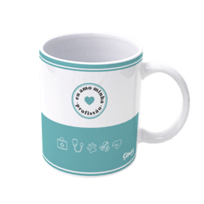Caneca De Porcelana Profissões - Medicina Veterinária