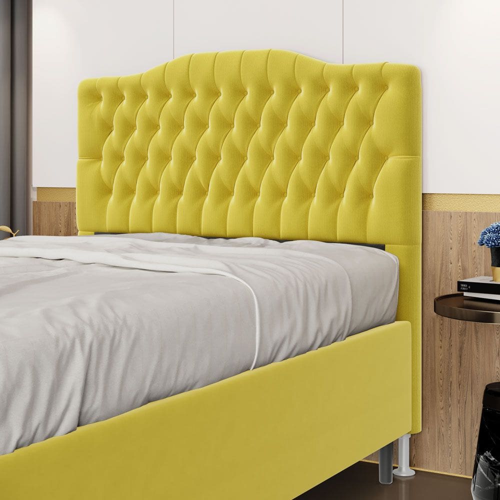 Cabeceira Pollux 140 / Sued Amarelo