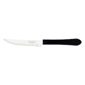 Faca Para Churrasco 4 Leme Preto Lamina Aco Inox Tramontina