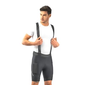 Bretelle Endurace Masculino Preto Forro Air Gel com 2 Bolsos