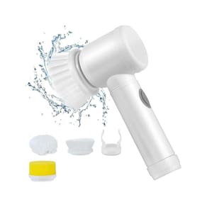 Escova Elétrica Usb 5 Em 1 Para Limpar Cozinha E Banheiro