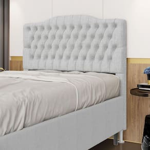 Cabeceira Pollux 160 / N-040 Linho Cinza Claro Aradecor