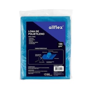 Lona Polietileno com ilhós 4x6 impermeável Allflex 100g/m²