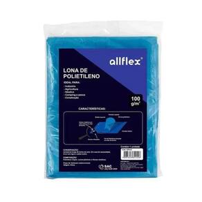 Lona Polietileno com ilhós 4x7 impermeável Allflex 100g/m²