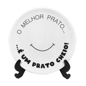 Prato Decorativo de Porcelana 15cm - Prato Cheio