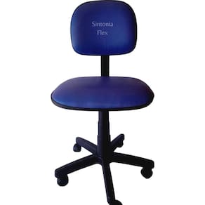 Cadeira secretaria com regulagem de altura corano azul