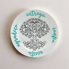 Prato de Porcelana 15cm - Ho\`oponopono