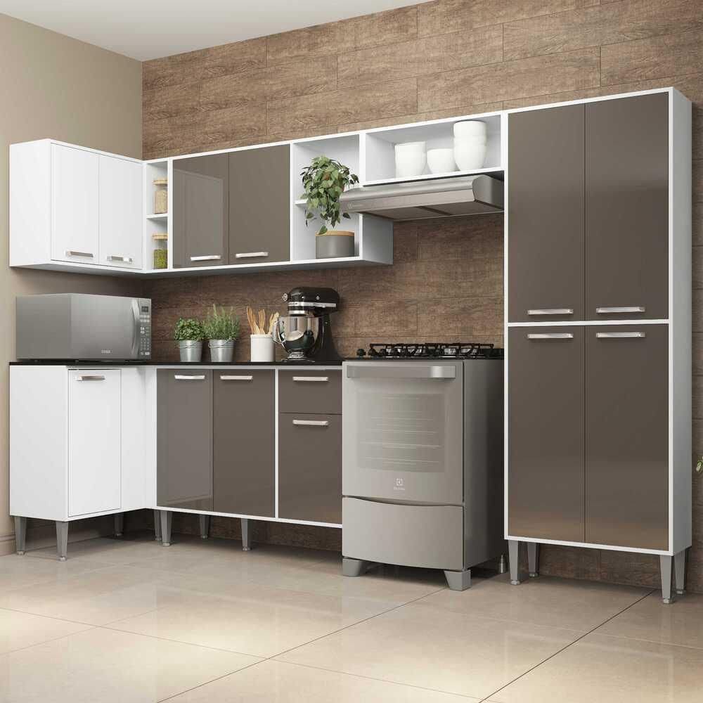 Armário de Cozinha Completa 6 peças Xangai Zouk | Casas Bahia