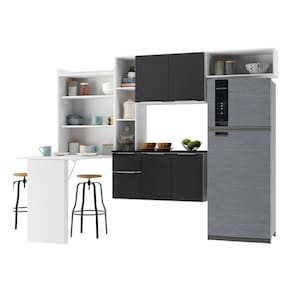 Armário de Cozinha Compacta com Mesa Dobrável Sofia Multimóveis V2008