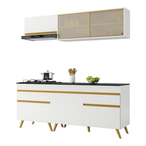 Armário de Cozinha Compacta 190cm Veneza Multimóveis V3707