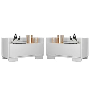 Kit com 2 Mesas de Cabeceira 80cm Multimóveis V4003