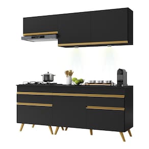Armário de Cozinha Compacta 190cm com Leds Veneza Up Multimóveis V2030