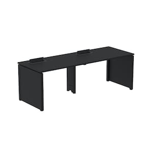 Mesa de Plataforma Simples para 2 Pessoas Corporativa 120x792/2p Pscpp120/792/2p Preto